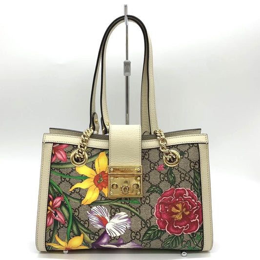 Gucci Brown Gg Supreme Leather Shoulder Bag ()