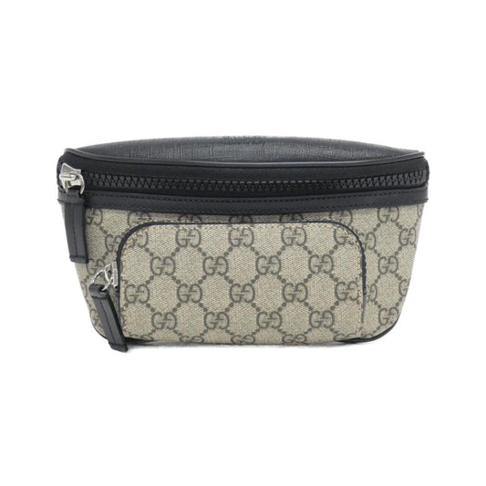 Gucci Beige Black Gg Supreme Fanny Pack