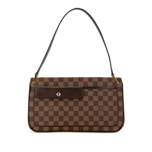 Louis Vuitton Brown Damier Canvas Pvc Leather Shoulder Bag ()