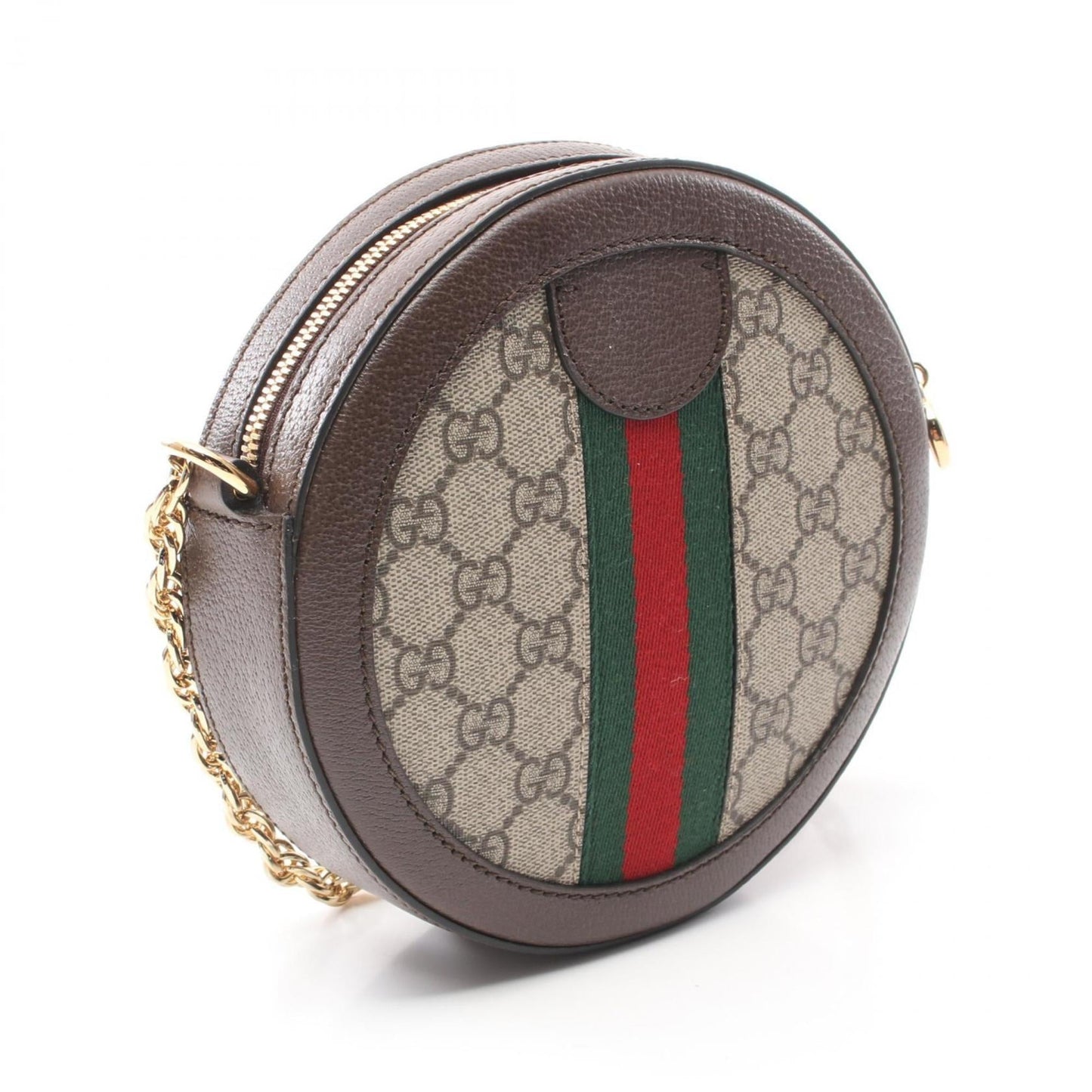 Gucci Beige Brown Gg Supreme Leather Shoulder Bag