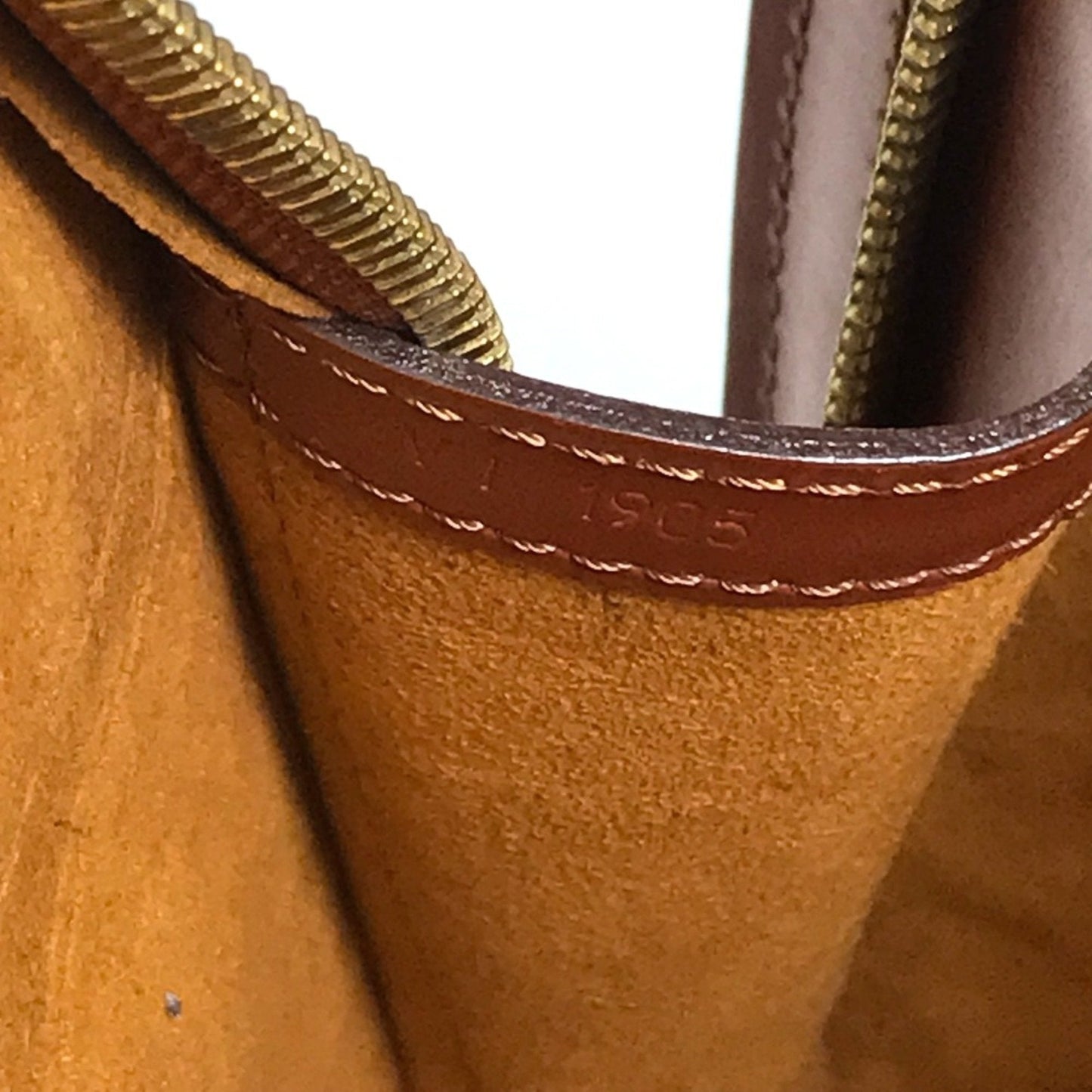 Louis Vuitton Brown Leather Shoulder Bag