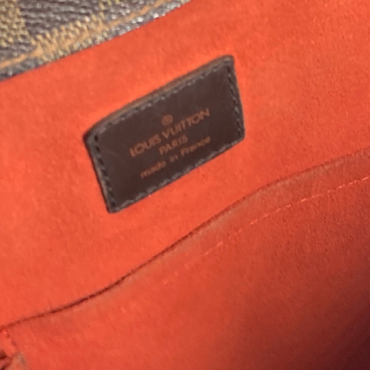 Louis Vuitton Brown Damier Canvas Shoulder Bag Tote Bag