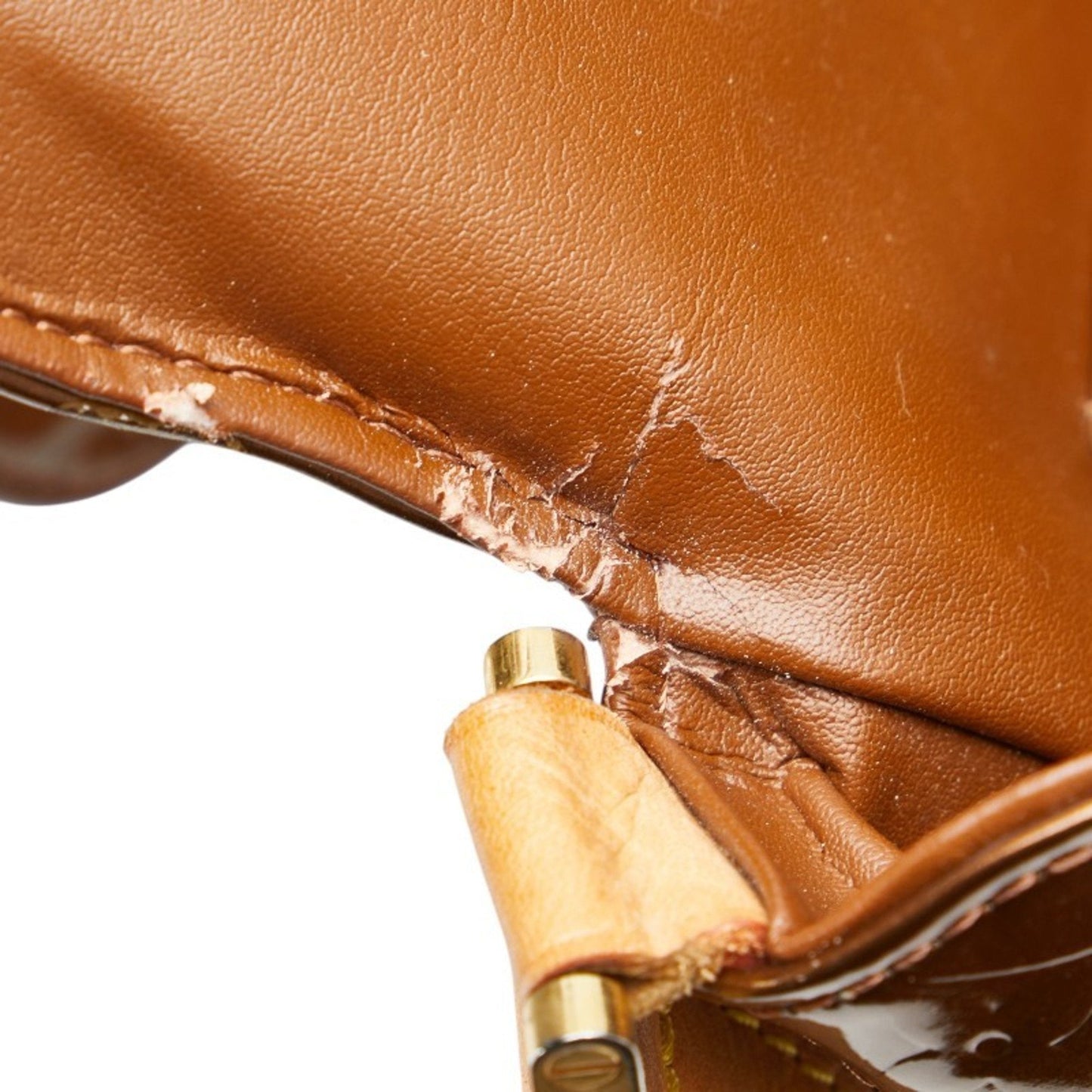 Louis Vuitton Bronze Brown Patent Leather Shoulder Bag