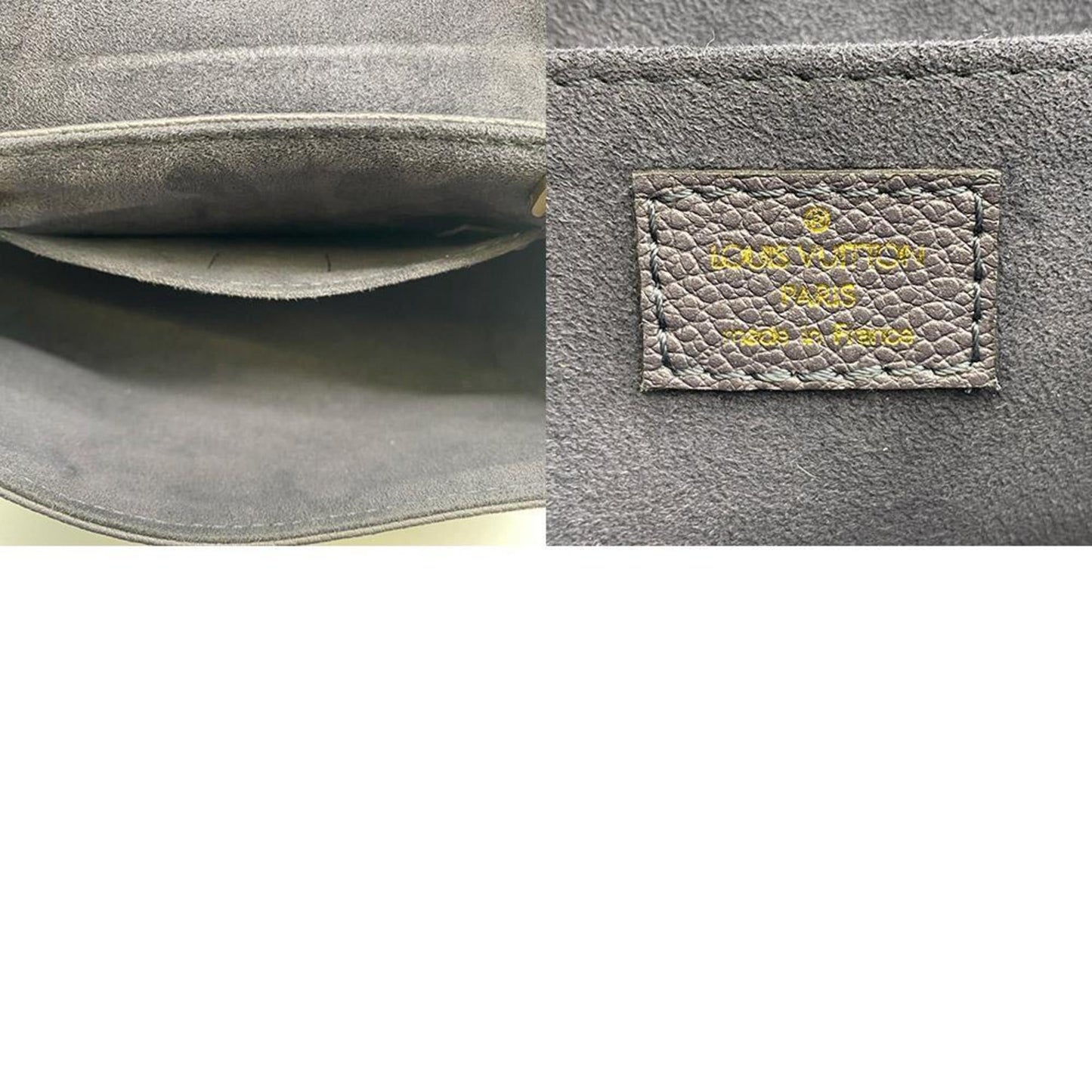 Louis Vuitton Gray Leather Shoulder Bag