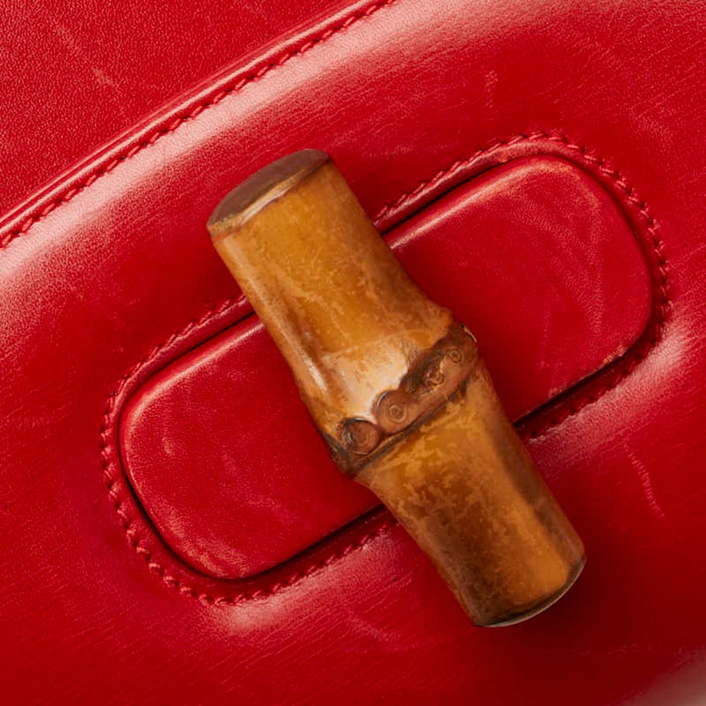 Gucci Red Color Leather Handbag Shoulder Bag