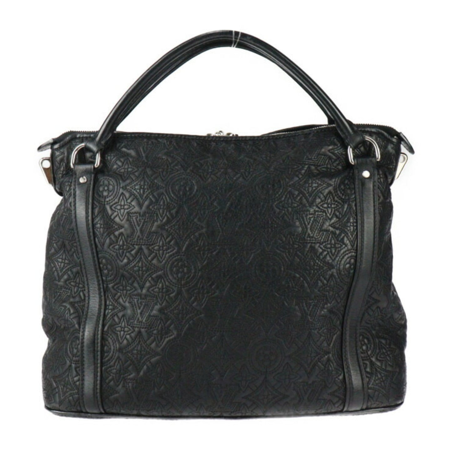 Louis Vuitton Black Monogram Handbag Shoulder Bag Tote Bag