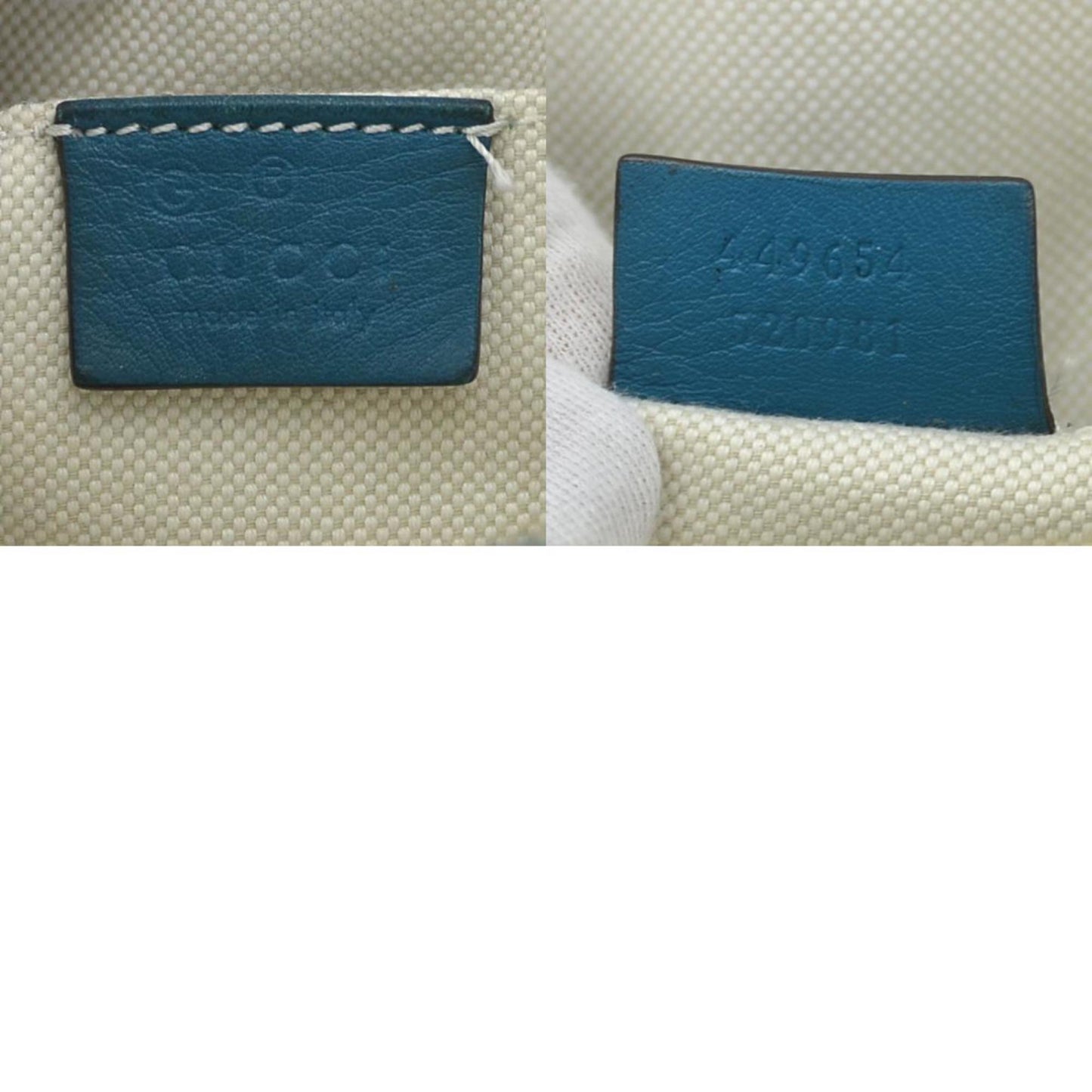 Gucci Teal Leather Handbag Shoulder Bag