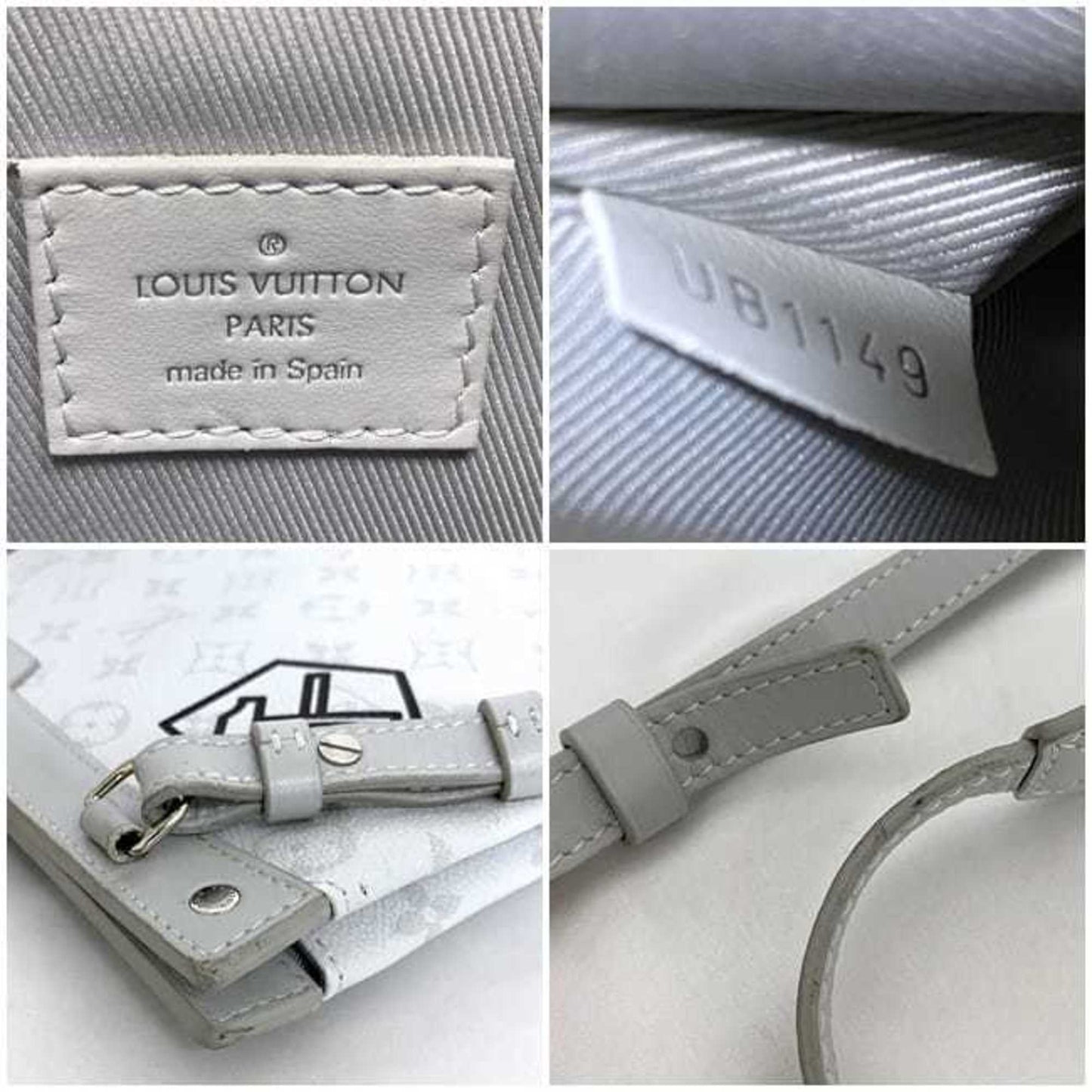 Louis Vuitton Monogram Gray White Monogram Shoulder Bag Tote Bag