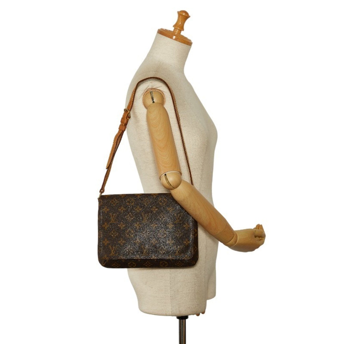 Louis Vuitton Brown Monogram Monogram Leather Shoulder Bag