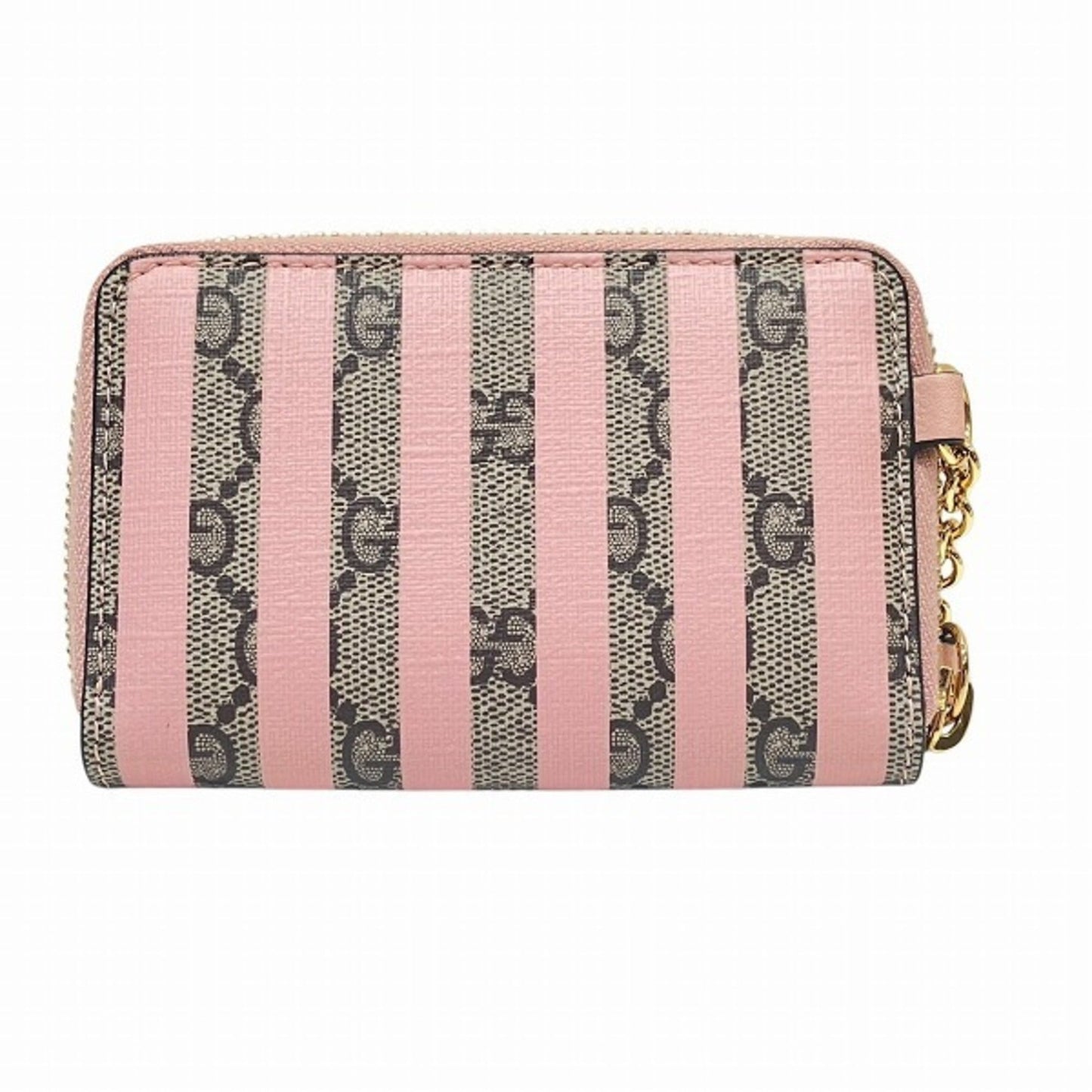 Gucci Beige Pink Pvc Coin Purse/Coin Case