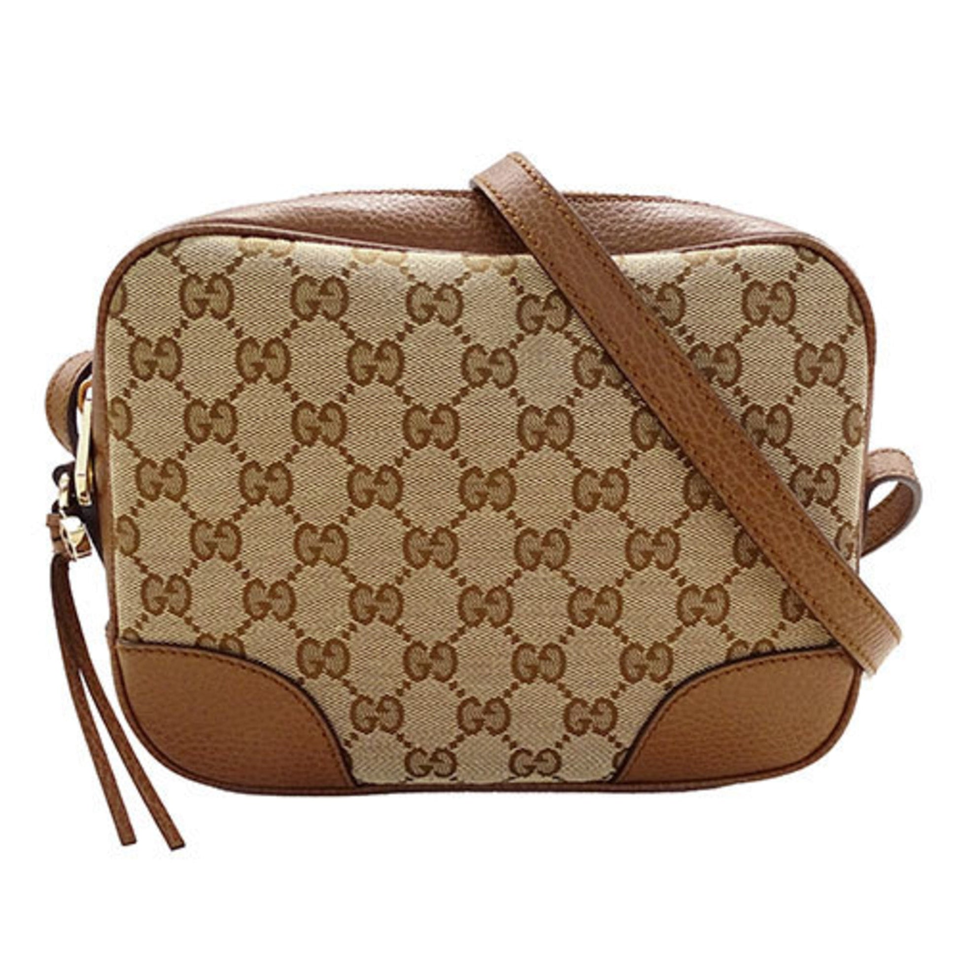 Gucci Brown Gg Canvas Shoulder Bag ()