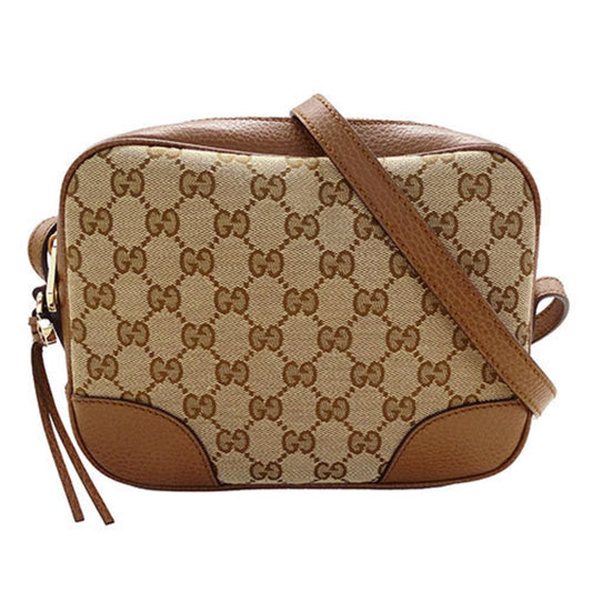 Gucci Brown Gg Canvas Shoulder Bag ()