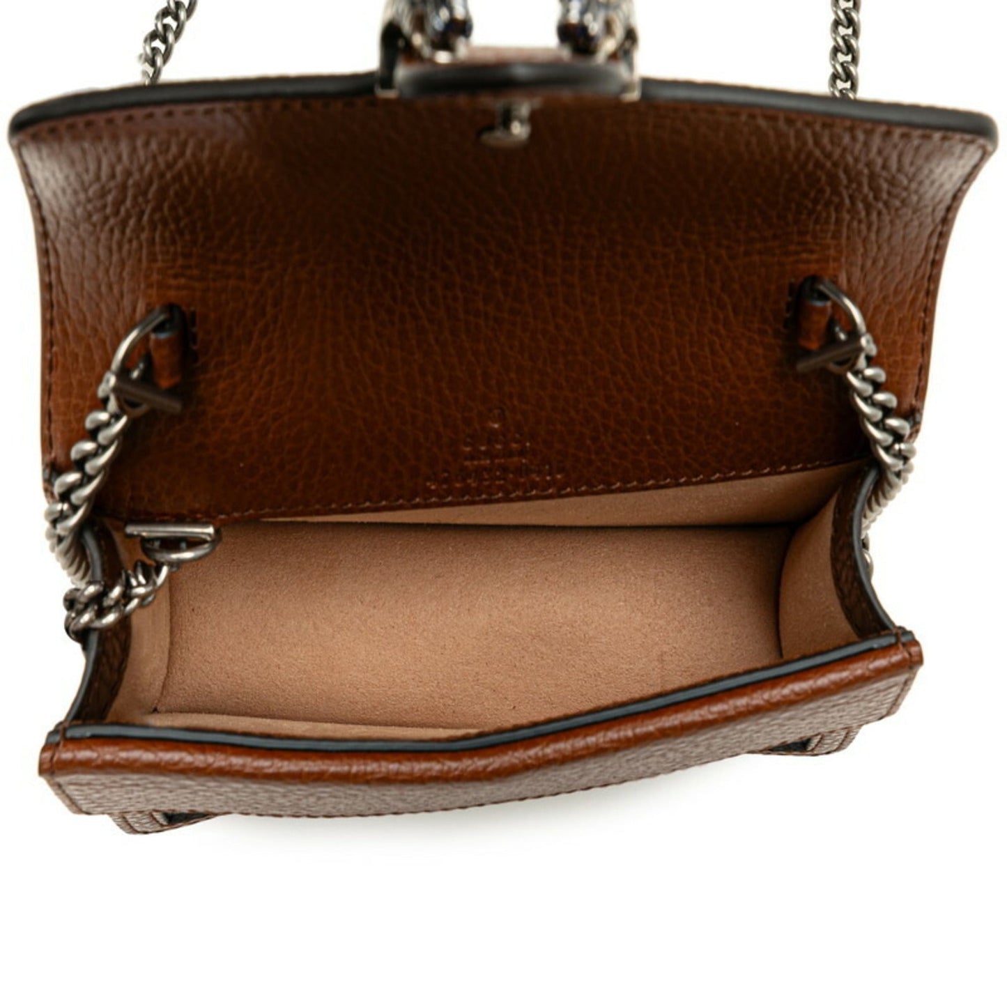Gucci Blue Brown Denim Leather Shoulder Bag