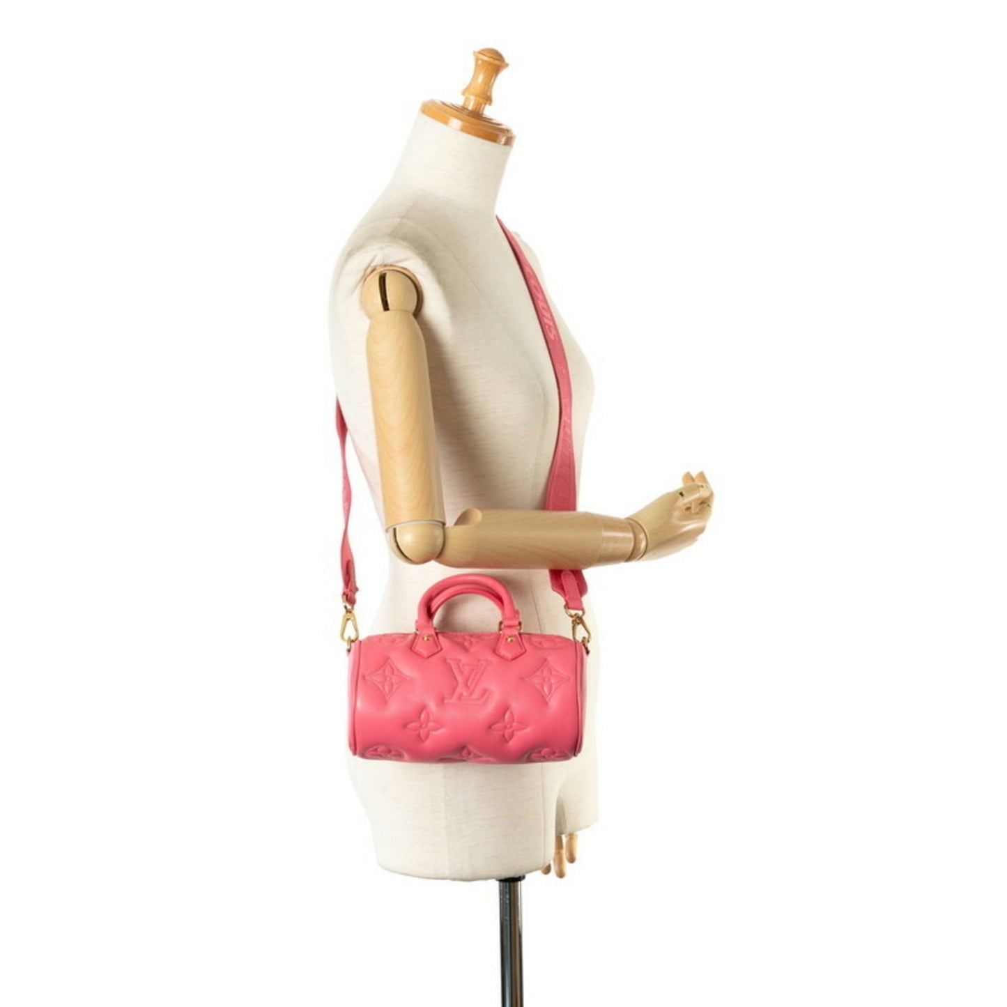 Louis Vuitton Pink Leather Handbag Shoulder Bag