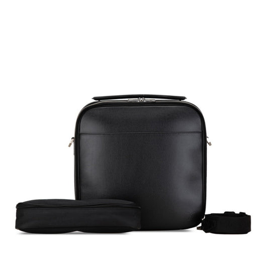 Louis Vuitton Ardoise Black Leather Shoulder Bag ()