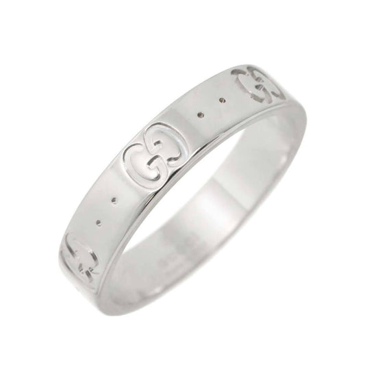 Gucci Icon Silver White Gold (18K) Band Ring ()