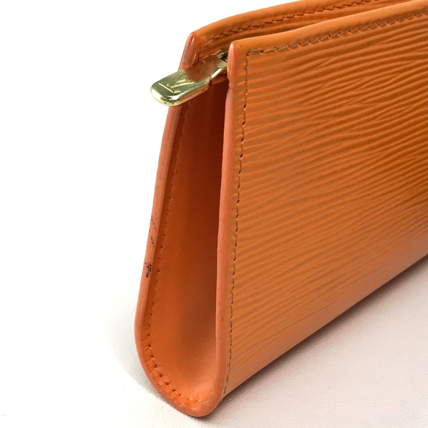 Louis Vuitton Orange Leather Shoulder Bag