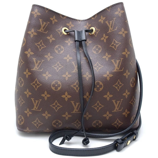Louis Vuitton Brown Noir Monogram Shoulder Bag ()