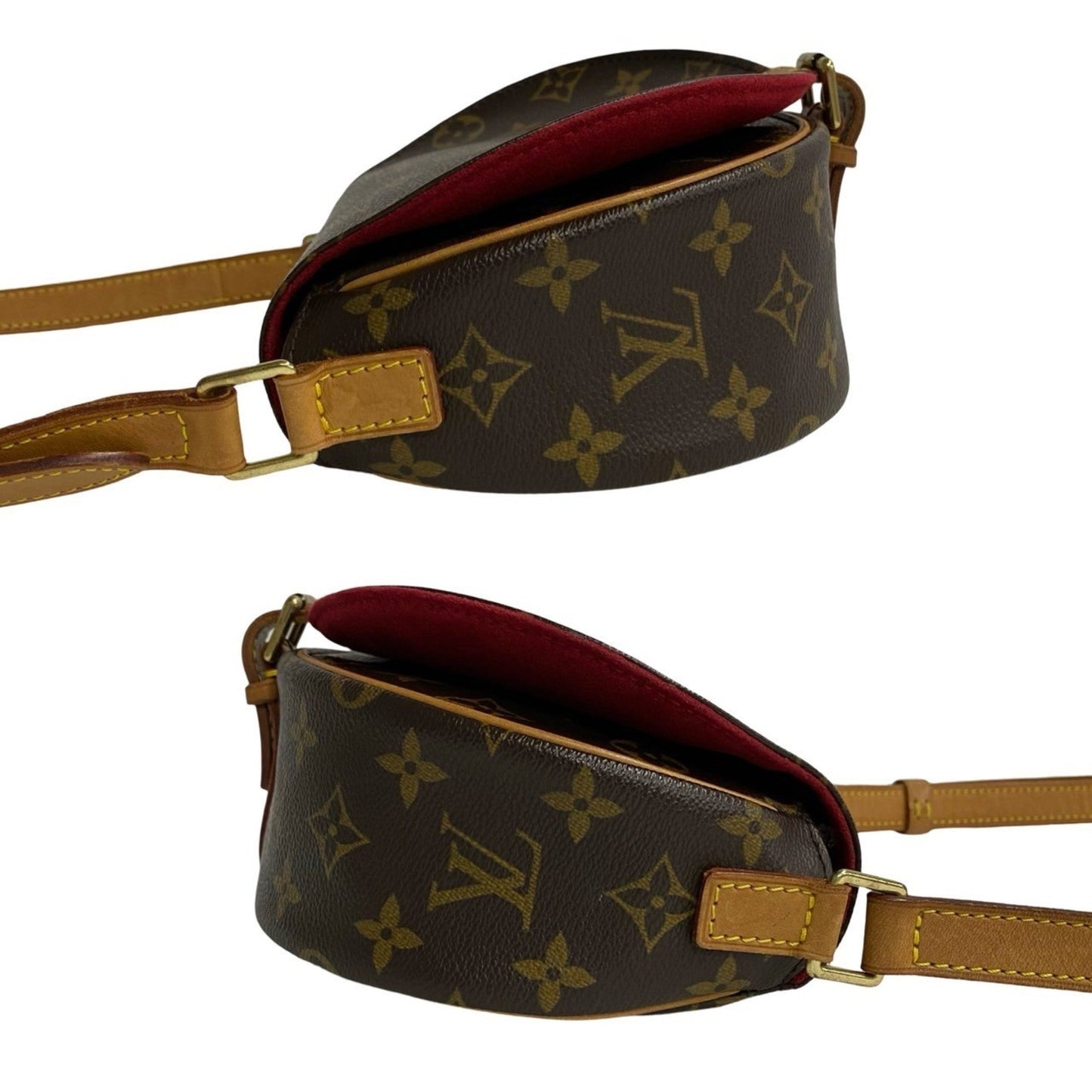 Louis Vuitton Brown Leather Pvc Pochette Shoulder Bag
