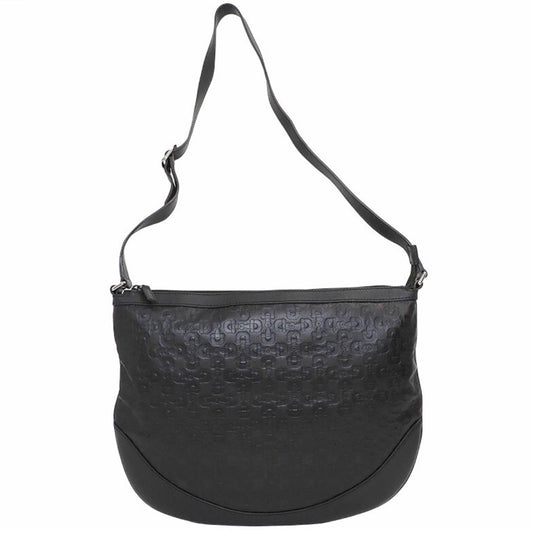 Gucci Horsebit Brown Leather Shoulder Bag ()