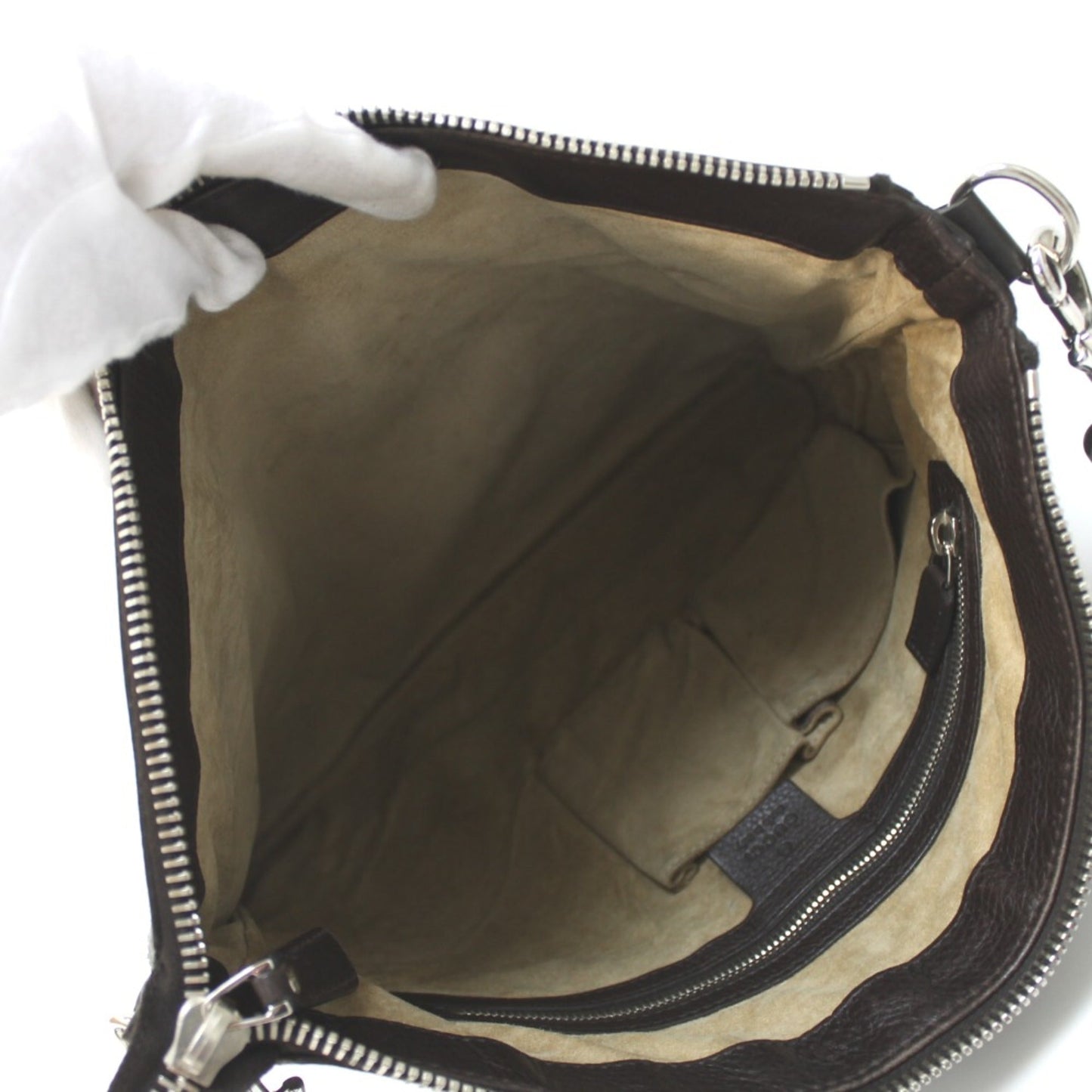 Gucci Brown Leather Shoulder Bag