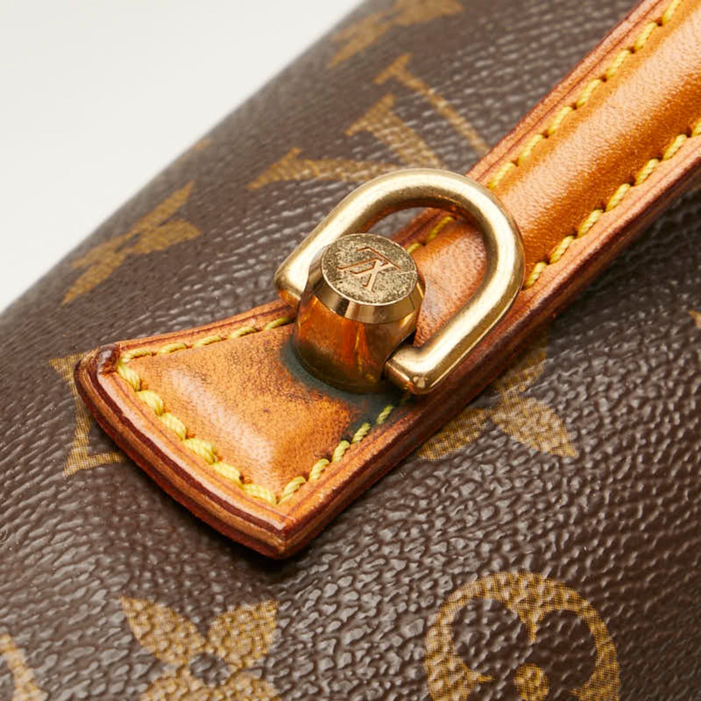 Louis Vuitton Brown Pvc Leather Handbag Shoulder Bag