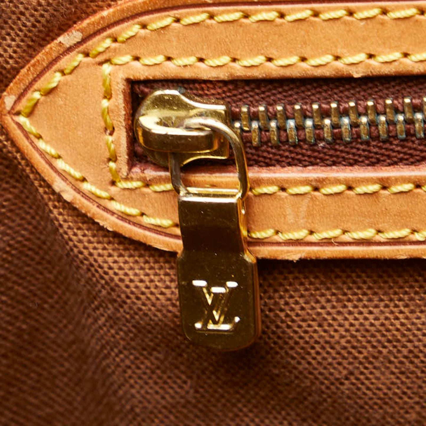Louis Vuitton Brown Pvc Leather Handbag Shoulder Bag