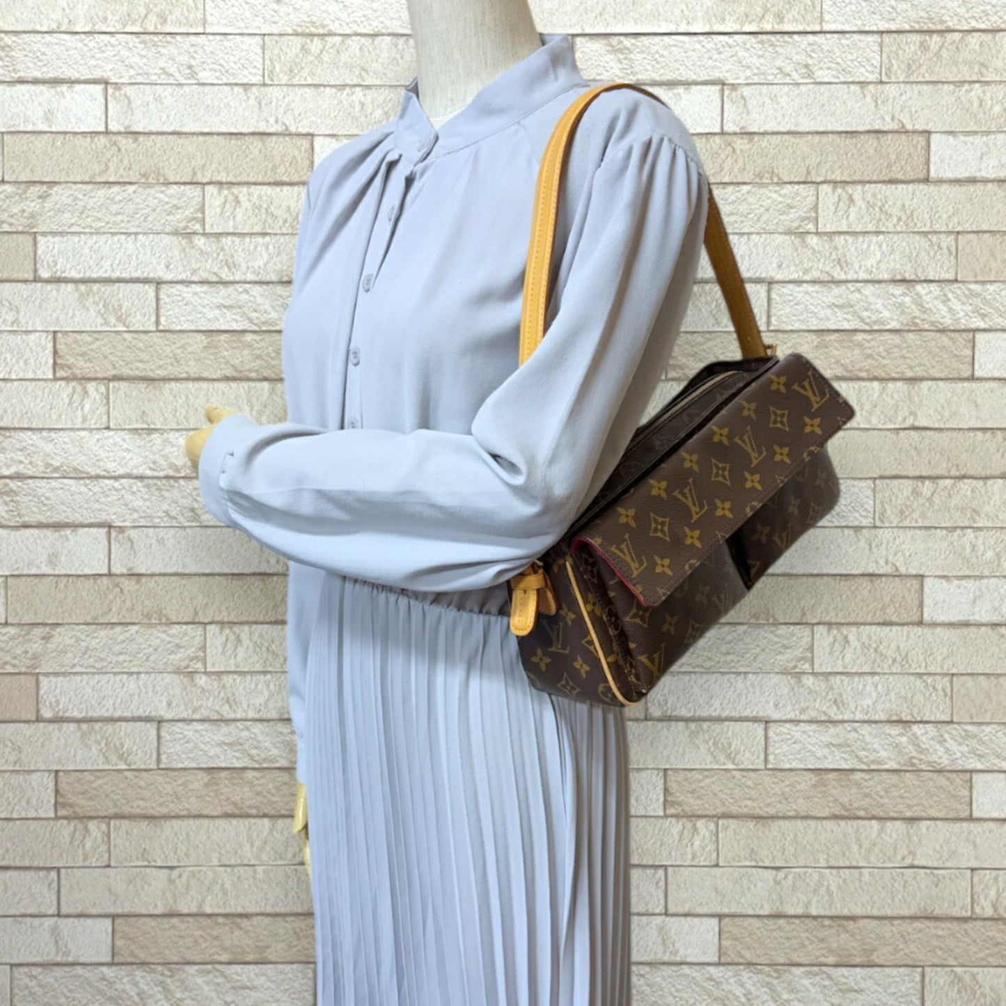 Louis Vuitton Brown Monogram Canvas Shoulder Bag