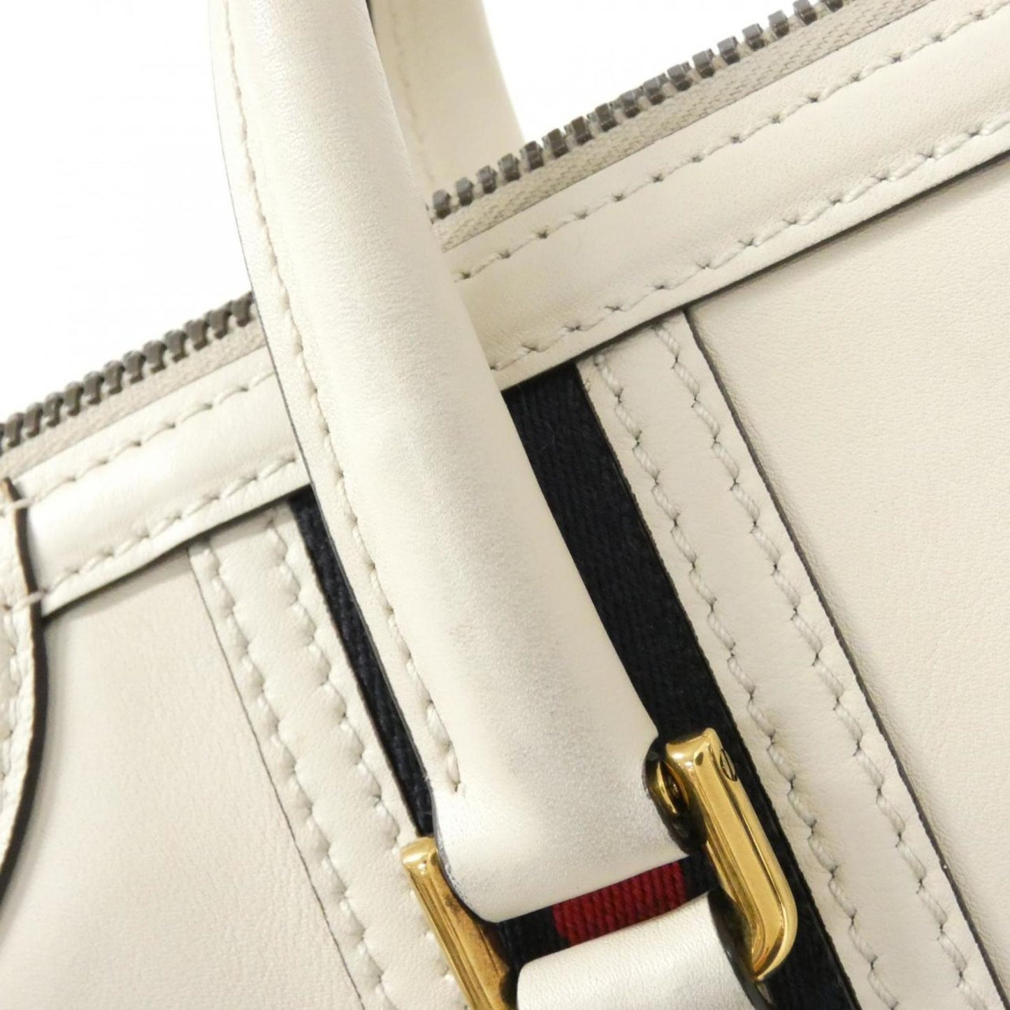 Gucci White Leather Handbag