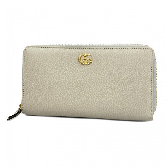 Gucci Gray Leather Long Wallet (Bi-Fold) ()
