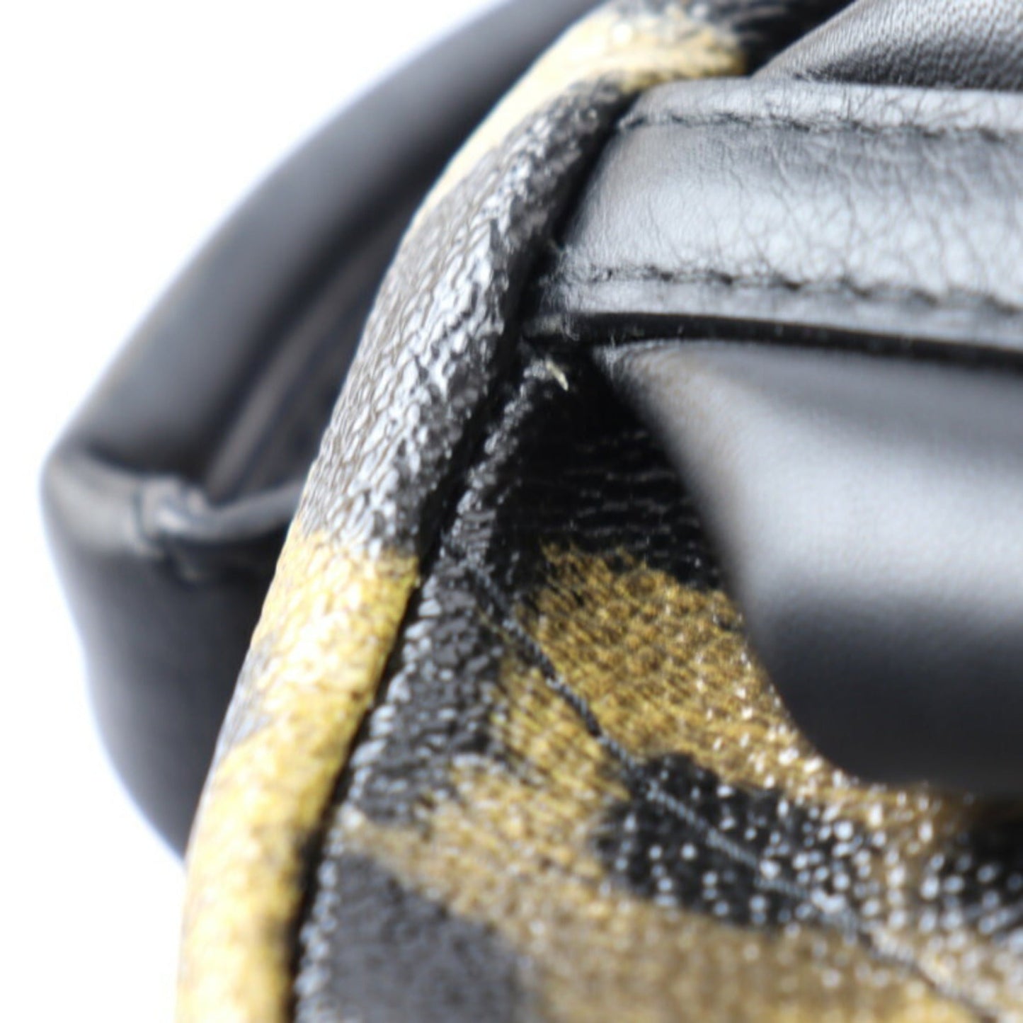 Louis Vuitton Black Brown Pvc Leather Backpack