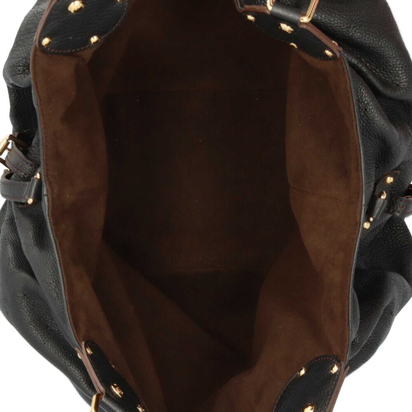 Louis Vuitton Black Mahina Leather Shoulder Bag