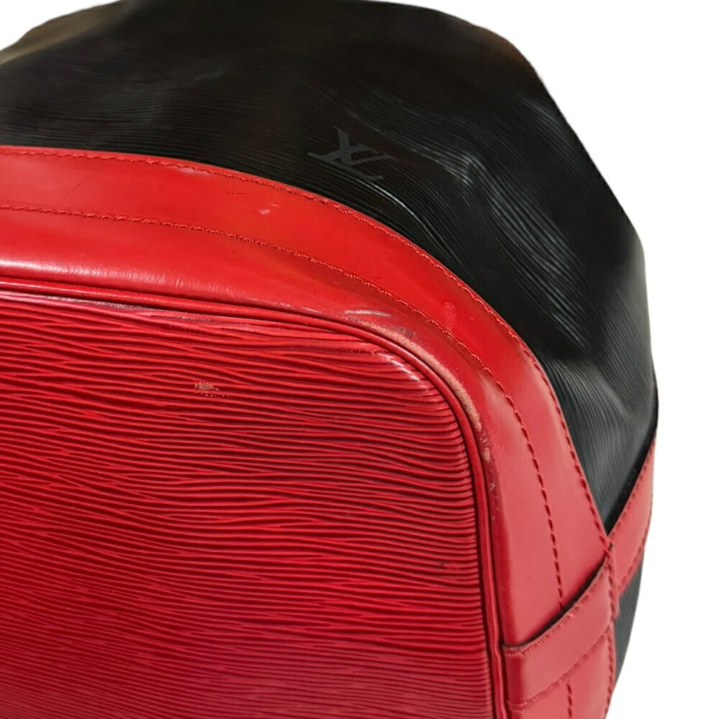 Louis Vuitton Black Red Color Epi Leather Shoulder Bag