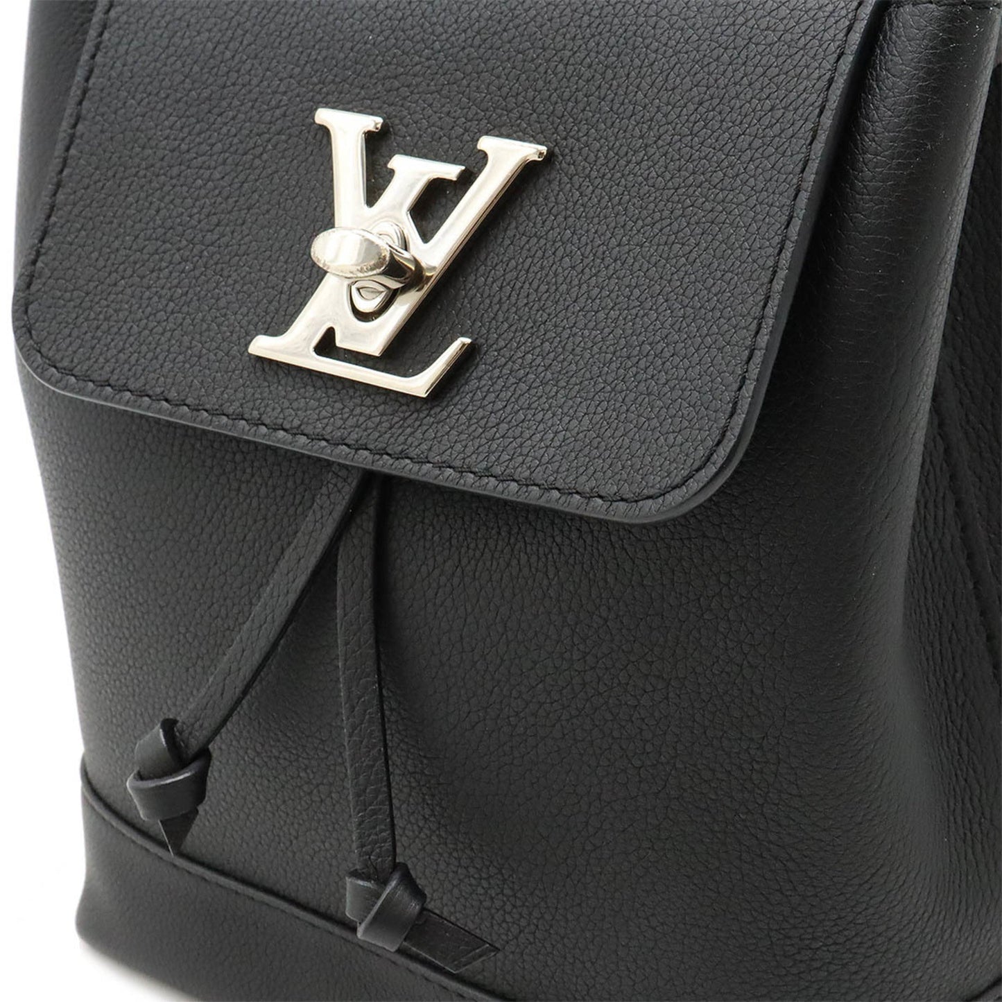 Louis Vuitton Noir Leather Backpack Handbag Shoulder Bag