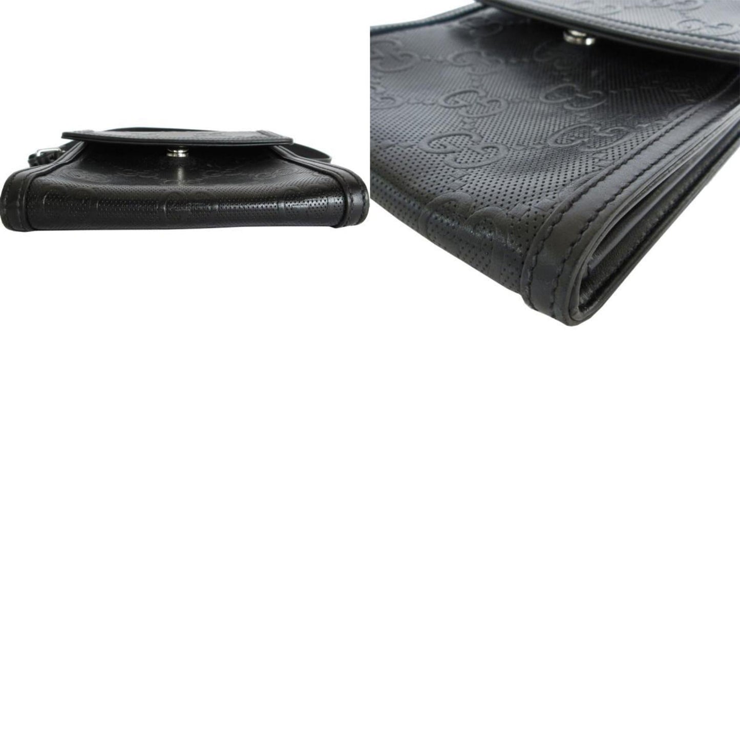 Gucci Black Leather Shoulder Bag