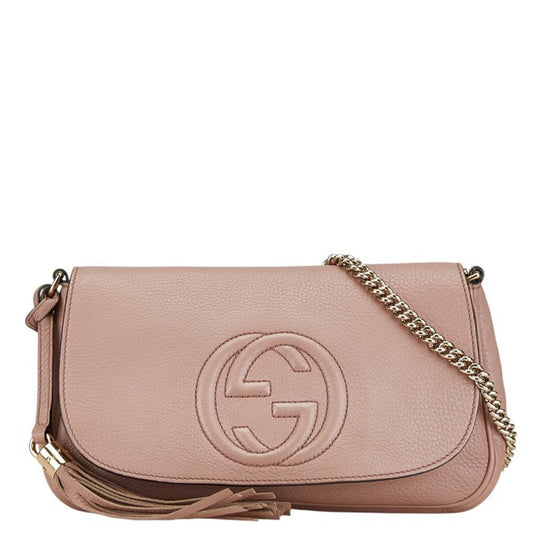 Gucci Pink Leather Shoulder Bag ()