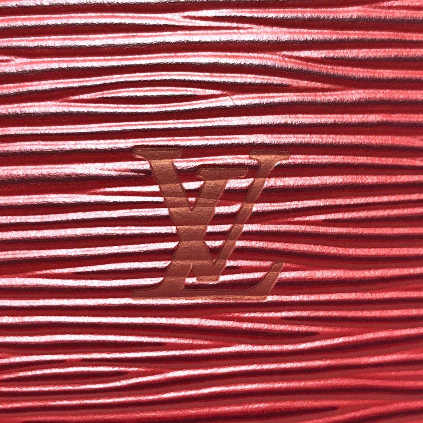 Louis Vuitton Red Leather Shoulder Bag