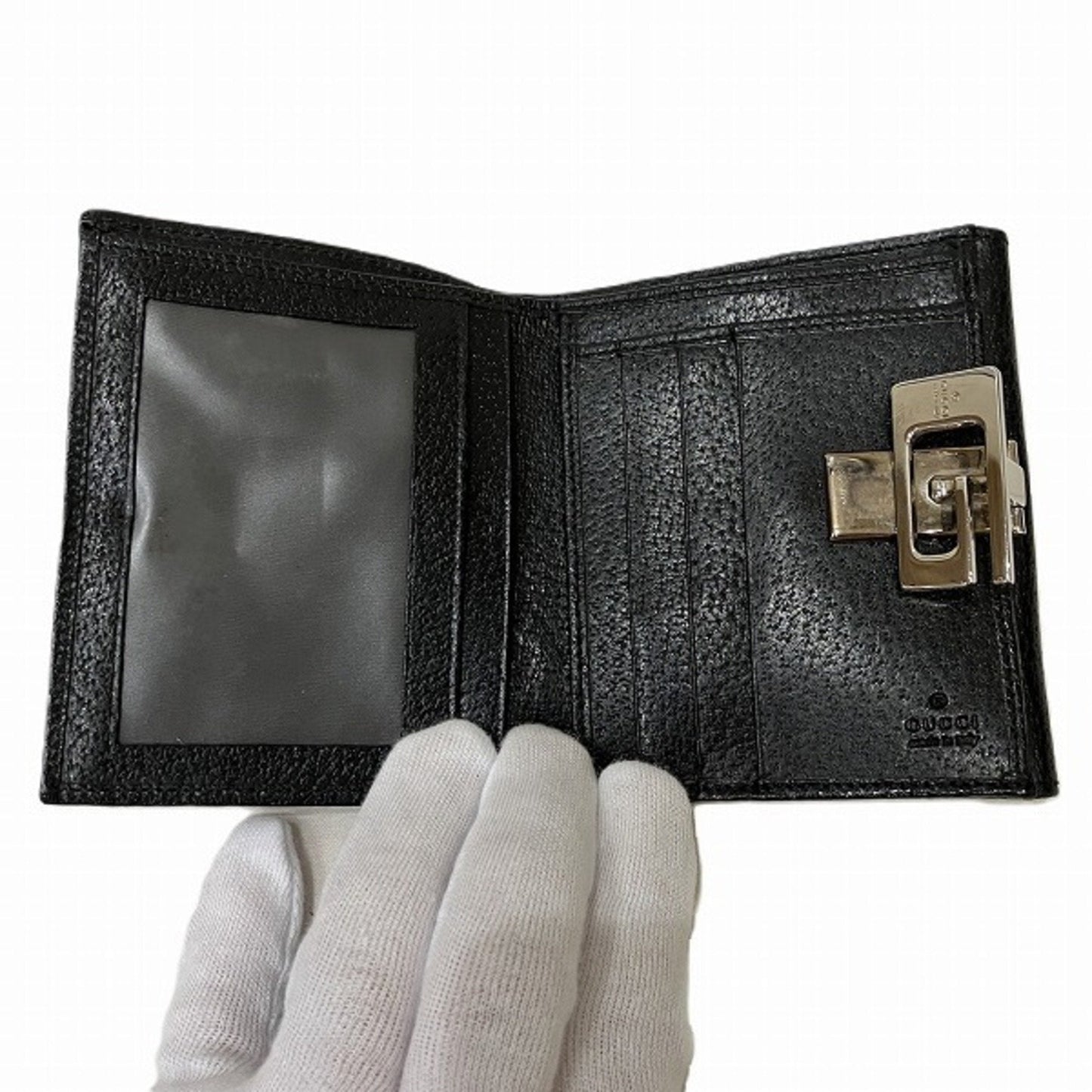 Gucci Black Leather Wallet (Bi-Fold)