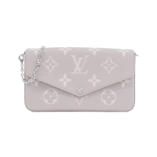 Louis Vuitton Silver Leather Pochette Shoulder Bag ()