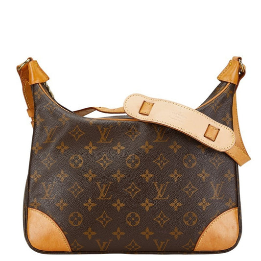 Louis Vuitton Brown Pvc Leather Shoulder Bag ()