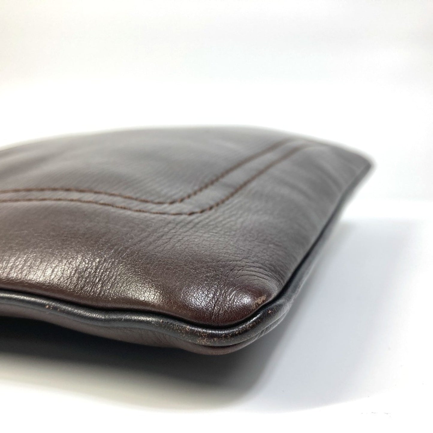 Louis Vuitton Brown Leather Shoulder Bag