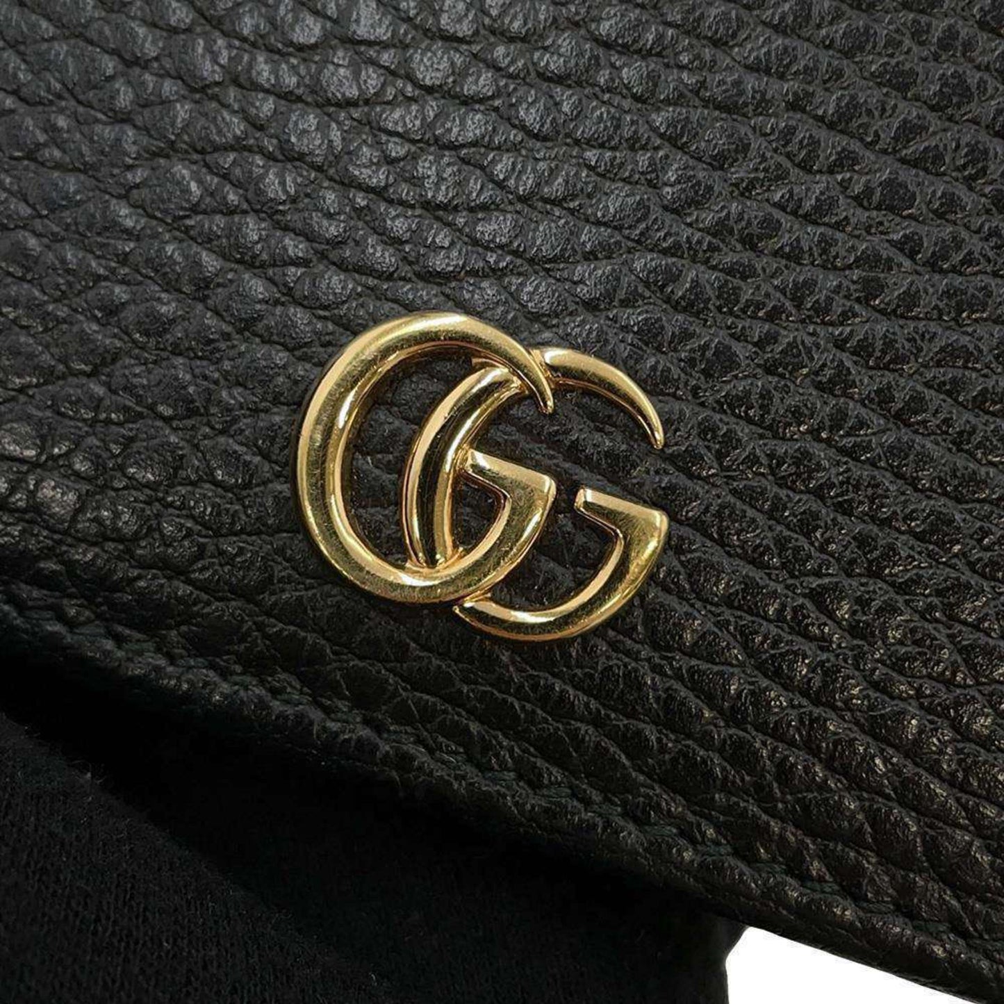 Gucci Black Leather Chain/Shoulder Wallet