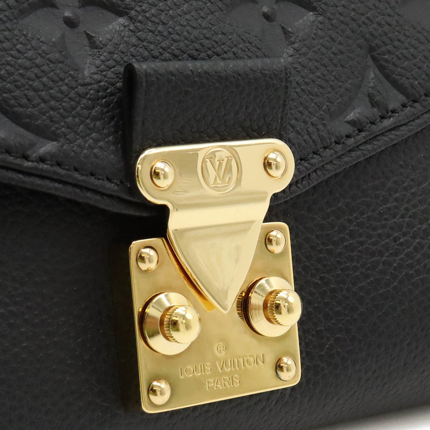 Louis Vuitton Noir Monogram Empreinte Chain/Shoulder Wallet