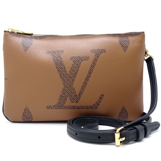 Louis Vuitton Brown Canvas Shoulder Bag ()