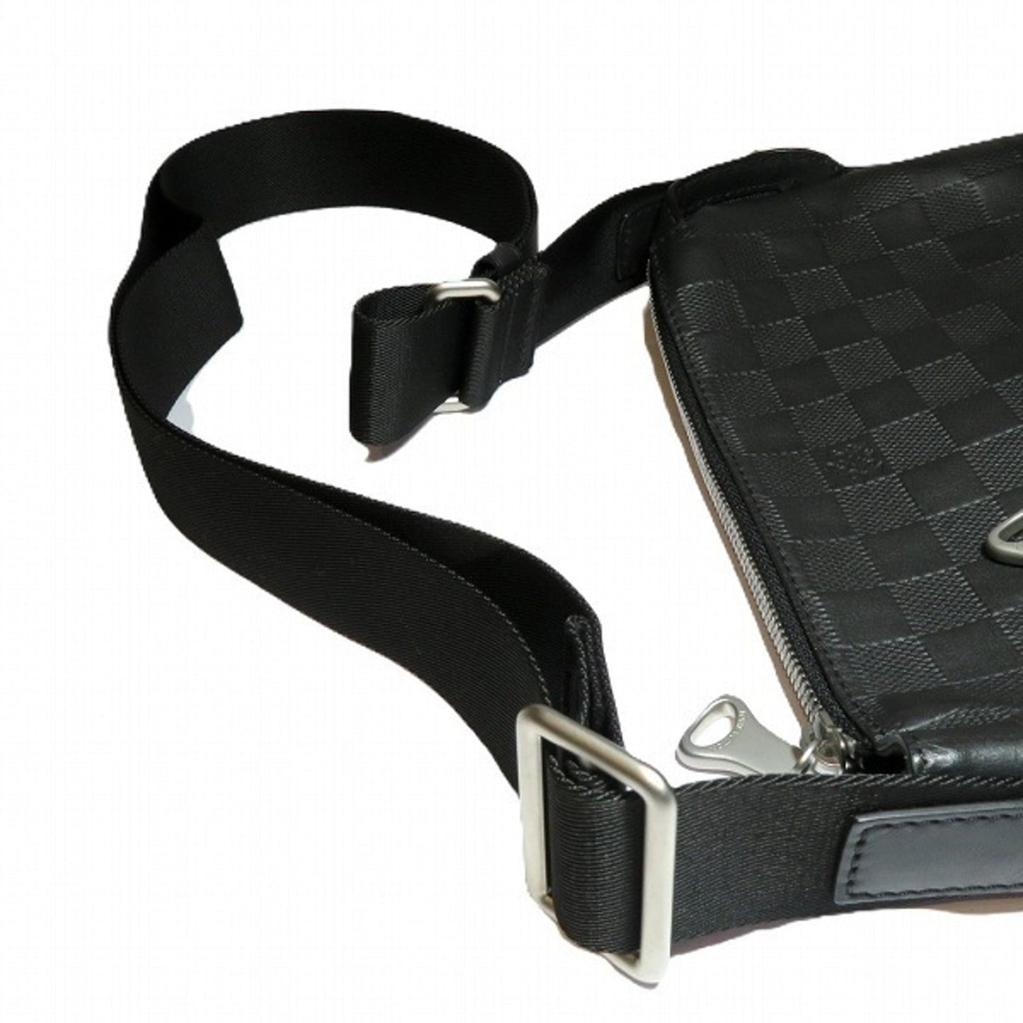 Louis Vuitton Black Leather Shoulder Bag