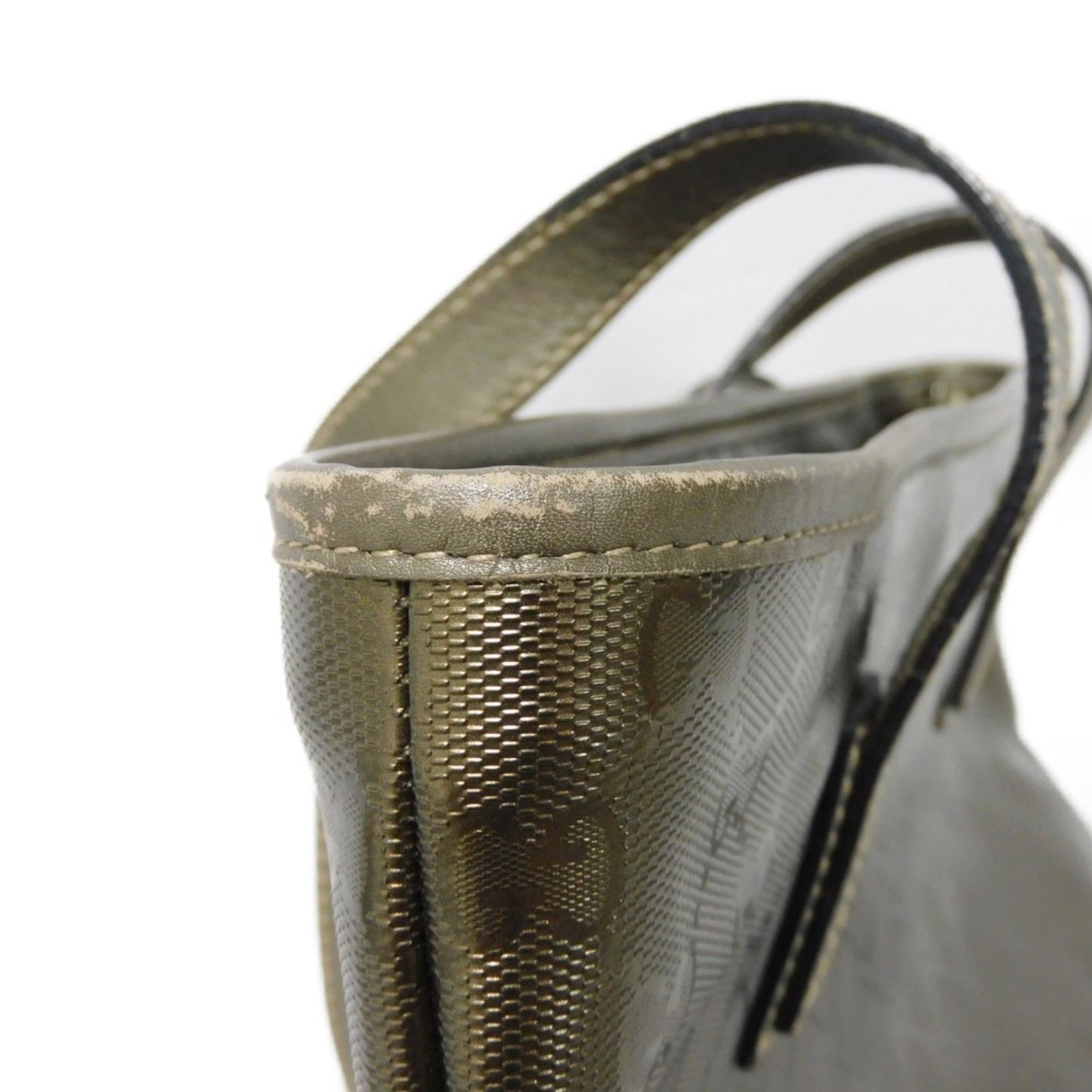 Gucci Gold Khaki Gg Imprimé Canvas Shoulder Bag Tote Bag