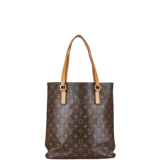 Louis Vuitton Brown Pvc Leather Shoulder Bag Tote Bag ()