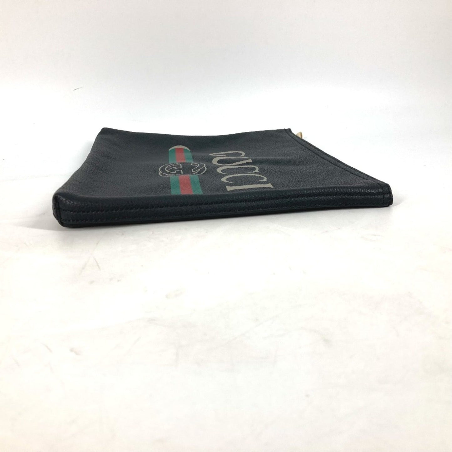 Gucci Black Leather Clutch Bag