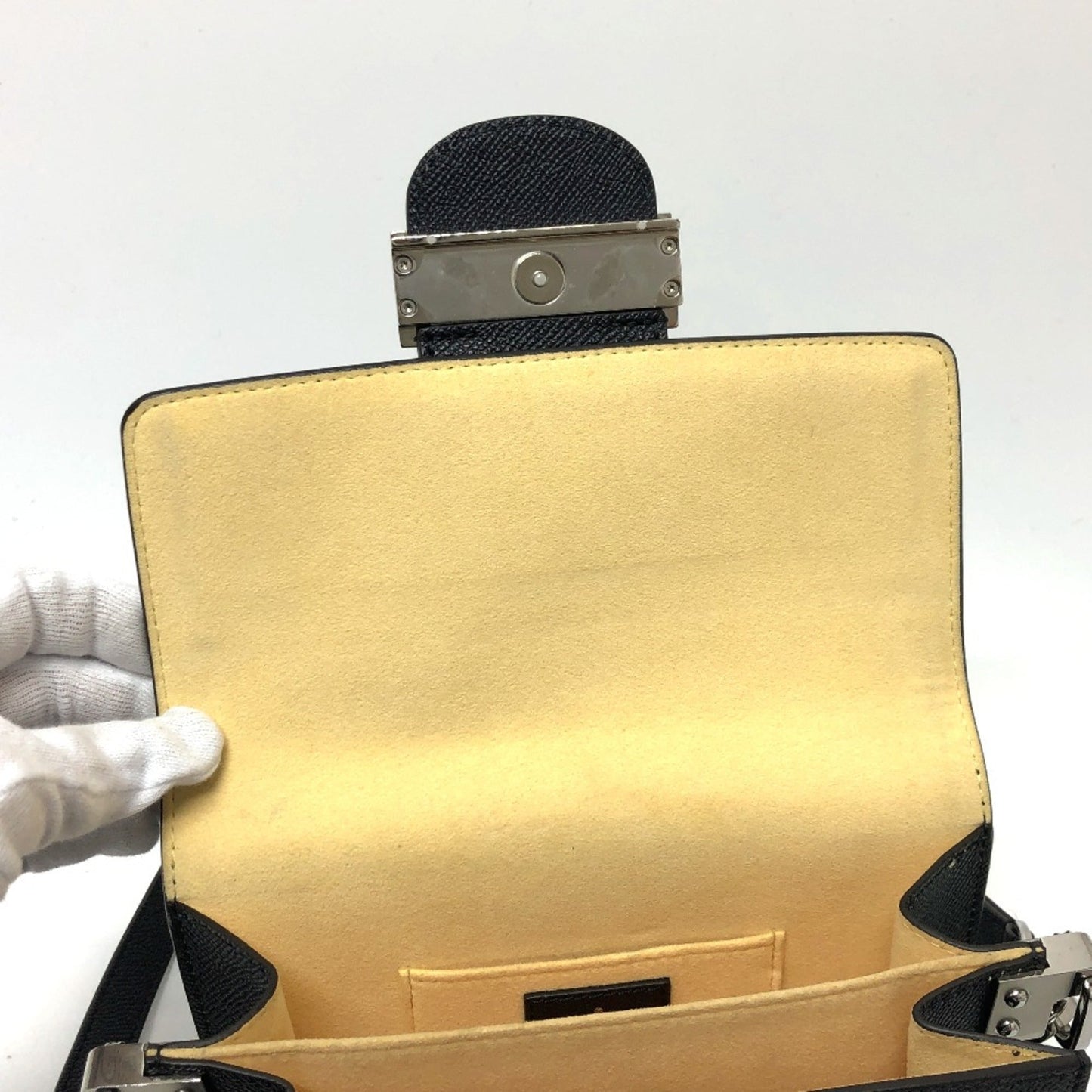 Louis Vuitton Blue Leather Shoulder Bag