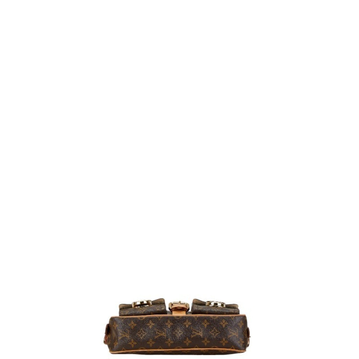 Louis Vuitton Brown Pvc Leather Handbag Shoulder Bag